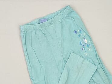 legginsy woskowane z wysokim stanem: Legginsy dziecięce, Frozen, 5-6 lat, 110/116, stan - Bardzo dobry — 1