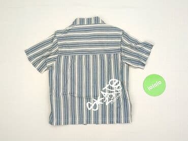zapięcie do stroju kąpielowego 30mm: Koszula 5-6 lat, stan - Bardzo dobry, wzór - W paski, kolor - Niebieski — 3
