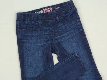 legginsy woskowane z wysokim stanem: Spodnie jeansowe, Gap, 4-5 lat, 104/110, stan - Bardzo dobry — 1