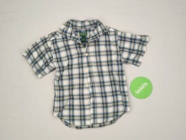lidl koszula flanelowa: Koszula 3-4 lat, stan - Idealny, wzór - Kratka, kolor - Niebieski — 2