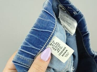 sukienki dla nastolatek h m: Spodnie jeansowe, H&M, 10 lat, 140, stan - Bardzo dobry — 4