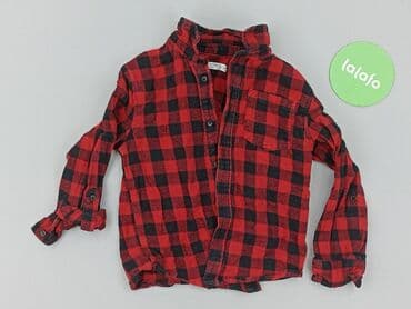 lidl koszula flanelowa: Koszula 5-6 lat, stan - Bardzo dobry, wzór - Kratka, kolor - Czerwony — 2