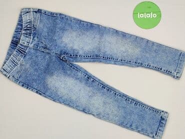 legginsy woskowane z wysokim stanem: Spodnie jeansowe, Little kids, 4-5 lat, 110, stan - Idealny — 2