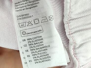 srebrna sukienka h m: Spodnie jeansowe, H&M, 6-9 miesięcy, stan - Bardzo dobry — 5