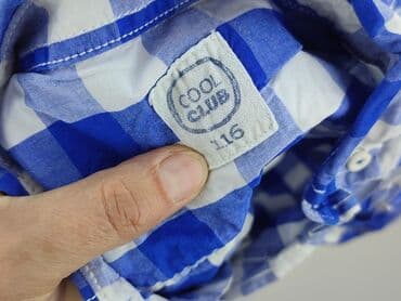 lidl koszula flanelowa: Koszula 5-6 lat, stan - Idealny, wzór - Kratka, kolor - Niebieski — 4