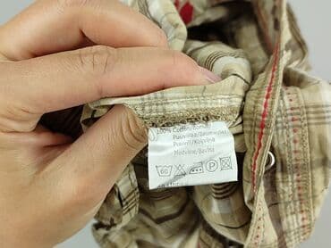 lidl koszula flanelowa: Koszula 11 lat, stan - Bardzo dobry, wzór - Kratka, kolor - Beżowy — 6