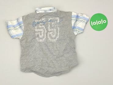 lidl koszula flanelowa: Koszula 1.5-2 lat, stan - Dobry, wzór - Kratka, kolor - Błękitny — 3