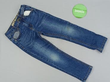 legginsy woskowane z wysokim stanem: Spodnie jeansowe, DenimCo, 7 lat, 122, stan - Bardzo dobry — 2