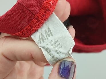 czerwona obcisła sukienka h m: Legginsy, H&M, 9-12 miesięcy, stan - Dobry — 4