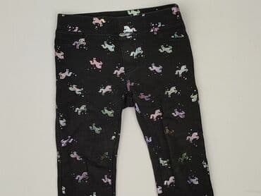 legginsy woskowane z wysokim stanem: Legginsy dziecięce, H&M, 1.5-2 lat, 92, stan - Dobry — 1