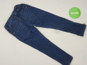 legginsy woskowane z wysokim stanem: Spodnie jeansowe, 4-5 lat, 110, stan - Bardzo dobry — 3