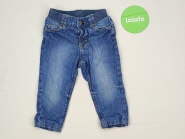 sukienka khaki h m: Spodnie jeansowe, H&M, 9-12 miesięcy, stan - Idealny — 2