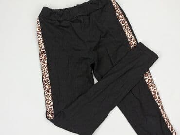 legginsy woskowane z wysokim stanem: Legginsy dziecięce, 13 lat, 152/158, stan - Idealny — 1