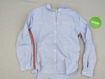 sukienka w paski h m: Koszula 13 lat, stan - Idealny, wzór - W paski, kolor - Niebieski — 2