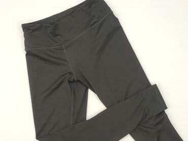legginsy woskowane z wysokim stanem: Legginsy dziecięce, H&M, 12 lat, 152, stan - Dobry — 1