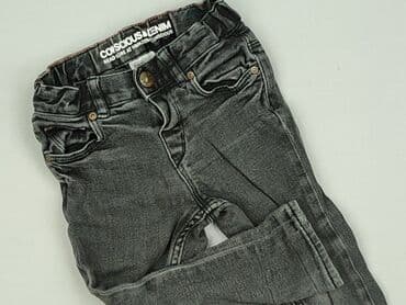 srebrna sukienka h m: Spodnie jeansowe, H&M, 12-18 miesięcy, stan - Idealny — 1