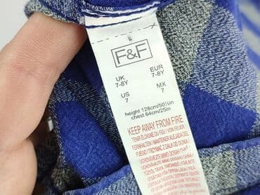 lidl koszula flanelowa: Koszula 8 lat, stan - Bardzo dobry, wzór - Kratka, kolor - Błękitny — 4