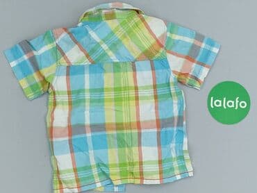 lidl koszula flanelowa: Koszula 1.5-2 lat, stan - Bardzo dobry, wzór - Kratka, kolor - Błękitny — 3