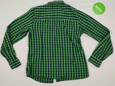 lidl koszula flanelowa: Koszula 14 lat, stan - Idealny, wzór - Kratka, kolor - Zielony — 3