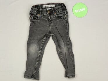 srebrna sukienka h m: Spodnie jeansowe, H&M, 12-18 miesięcy, stan - Idealny — 2