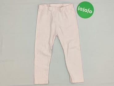 legginsy woskowane z wysokim stanem: Legginsy dziecięce, So cute, 1.5-2 lat, 92, stan - Idealny — 2