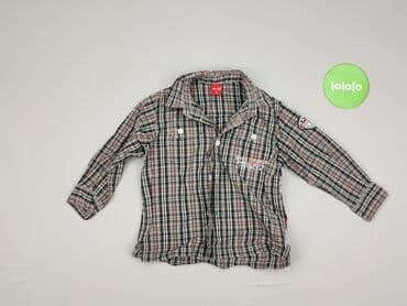lidl koszula flanelowa: Koszula 1.5-2 lat, stan - Bardzo dobry, wzór - Kratka, kolor - Beżowy — 2