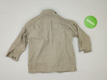 lidl koszula flanelowa: Koszula 3-4 lat, stan - Bardzo dobry, wzór - Print, kolor - Beżowy — 3