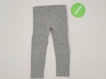 legginsy woskowane z wysokim stanem: Legginsy dziecięce, 2-3 lat, 98, stan - Bardzo dobry — 2