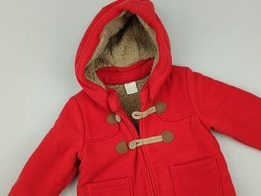 czerwona obcisła sukienka h m: Płaszcz, H&M, 6-9 miesięcy, stan - Bardzo dobry — 1