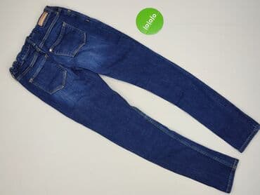 legginsy woskowane z wysokim stanem: Spodnie jeansowe, H&M, 12 lat, 152, stan - Bardzo dobry — 3