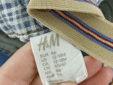 sukienka khaki h m: Spodnie jeansowe, H&M, 12-18 miesięcy, stan - Bardzo dobry — 4