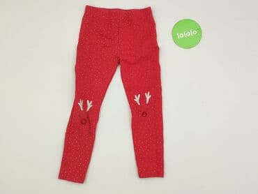 rajstopy czerwono czarne: Legginsy dziecięce, Little kids, 5-6 lat, 110/116, stan - Idealny — 2