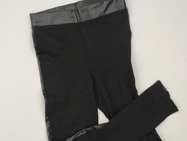 legginsy woskowane z wysokim stanem: Legginsy dziecięce, H&M, 13 lat, 158, stan - Idealny — 1