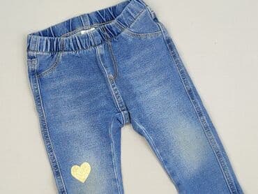 sukienka khaki h m: Spodnie jeansowe, H&M, 9-12 miesięcy, stan - Idealny — 1