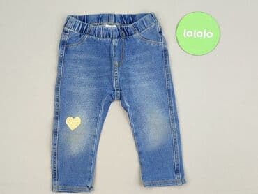 sukienka khaki h m: Spodnie jeansowe, H&M, 9-12 miesięcy, stan - Idealny — 2