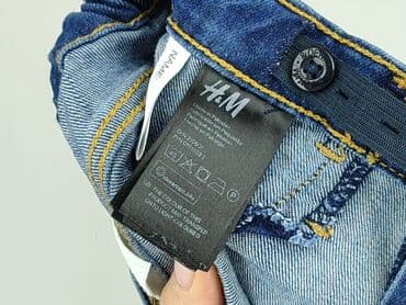 legginsy woskowane z wysokim stanem: Spodnie jeansowe, H&M, 12 lat, 152, stan - Bardzo dobry — 5