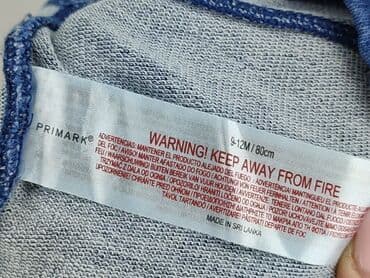 legginsy woskowane z wysokim stanem: Spodnie jeansowe, Primark, 9-12 miesięcy, stan - Bardzo dobry — 4