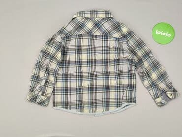 lidl koszula flanelowa: Koszula 4-5 lat, stan - Bardzo dobry, wzór - Kratka, kolor - Szary — 3
