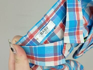 lidl koszula flanelowa: Koszula 1.5-2 lat, stan - Bardzo dobry, wzór - Kratka, kolor - Niebieski — 4