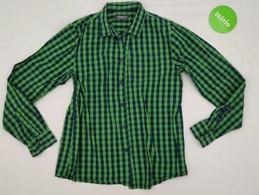 lidl koszula flanelowa: Koszula 14 lat, stan - Idealny, wzór - Kratka, kolor - Zielony — 2