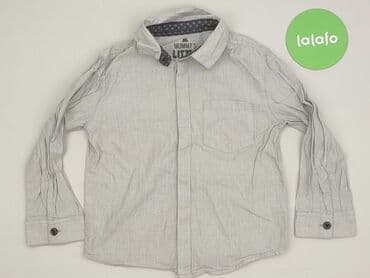 lidl koszula flanelowa: Koszula 3-4 lat, stan - Bardzo dobry, wzór - Jednolity kolor, kolor - Szary — 2