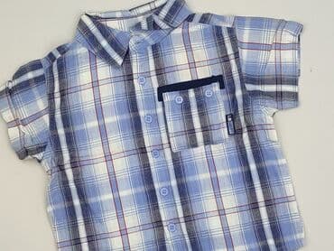 lidl koszula flanelowa: Koszula 1.5-2 lat, stan - Idealny, wzór - Kratka, kolor - Niebieski — 1