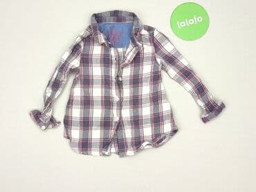 lidl koszula flanelowa: Koszula 1.5-2 lat, stan - Bardzo dobry, wzór - Kratka, kolor - Biały — 2