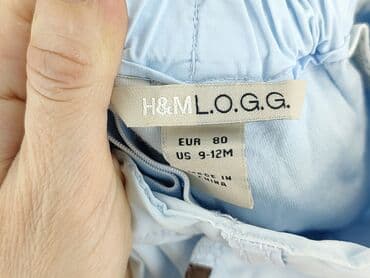 ubranka dla niemowląt 0 3 h m: Niemowlęce spodnie materiałowe, 9-12 miesięcy, 74-80 cm, H&M, stan - Bardzo dobry — 4