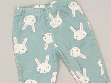 legginsy prążkowane niemowlęce: Legginsy, Carters, 1-3 m, stan - Idealny — 1
