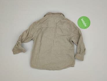lidl koszula flanelowa: Koszula 3-4 lat, stan - Bardzo dobry, wzór - Jednolity kolor, kolor - Beżowy — 3