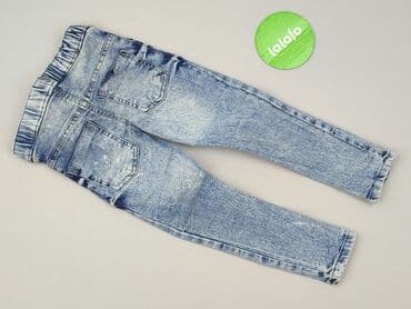 legginsy woskowane z wysokim stanem: Spodnie jeansowe, Carry, 3-4 lat, 98/104, stan - Bardzo dobry — 3