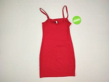 czerwona obcisła sukienka h m: H&M, Sukienka damska, rozmiar S — 3