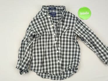 lidl koszula flanelowa: Koszula 8 lat, stan - Bardzo dobry, wzór - Kratka, kolor - Szary — 2