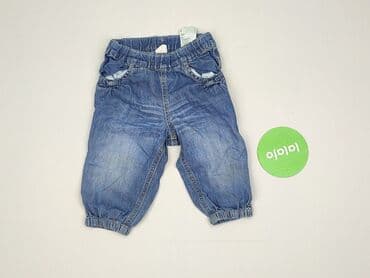sukienka khaki h m: Spodnie jeansowe, H&M, 6-9 miesięcy, stan - Bardzo dobry — 2